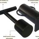 Rock Crusher Manual Hand Ore Crusher Glass Breaker Heavy Duty Frit Maker Mining Pulverizer Gold Prospecting Rock Hound