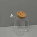 Cool kettle with lid Hermetic Seal Glass Cold Kettle With Lid and Spout Great for Homemade Juice & Iced Tea Glass Bottles Home in hotel restaurant (Size : C)