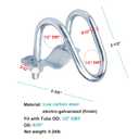 20 PCS Cross Connector Vertical Pipe Clamp Fits 1/2" EMT Conduit, Crossover Clamp for Greenhouse, Awning