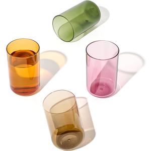 TOSSWARE RESERVE 10oz Tumbler - Color Series SET OF 4, Premium Quality, Tritan Dishwasher Safe & Heat Resistant Unbreakable Party Cups