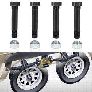 9/16" -18 x 3 Trailer Leaf Spring Shackle Bolt & Lock Nut for 1-3/4" Wide Leaf Springs onto Hanger Brackets Or Equalizers