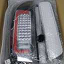 LED Tail Light Assembly + 3rd Third Brake Cargo Lamp Compatible with Dodge RAM 1500 07-08, for Dodge RAM 2500 3500 07-09 [Factory Halogen Type] Clear Lens High Mount Stop Light, 3 Pcs