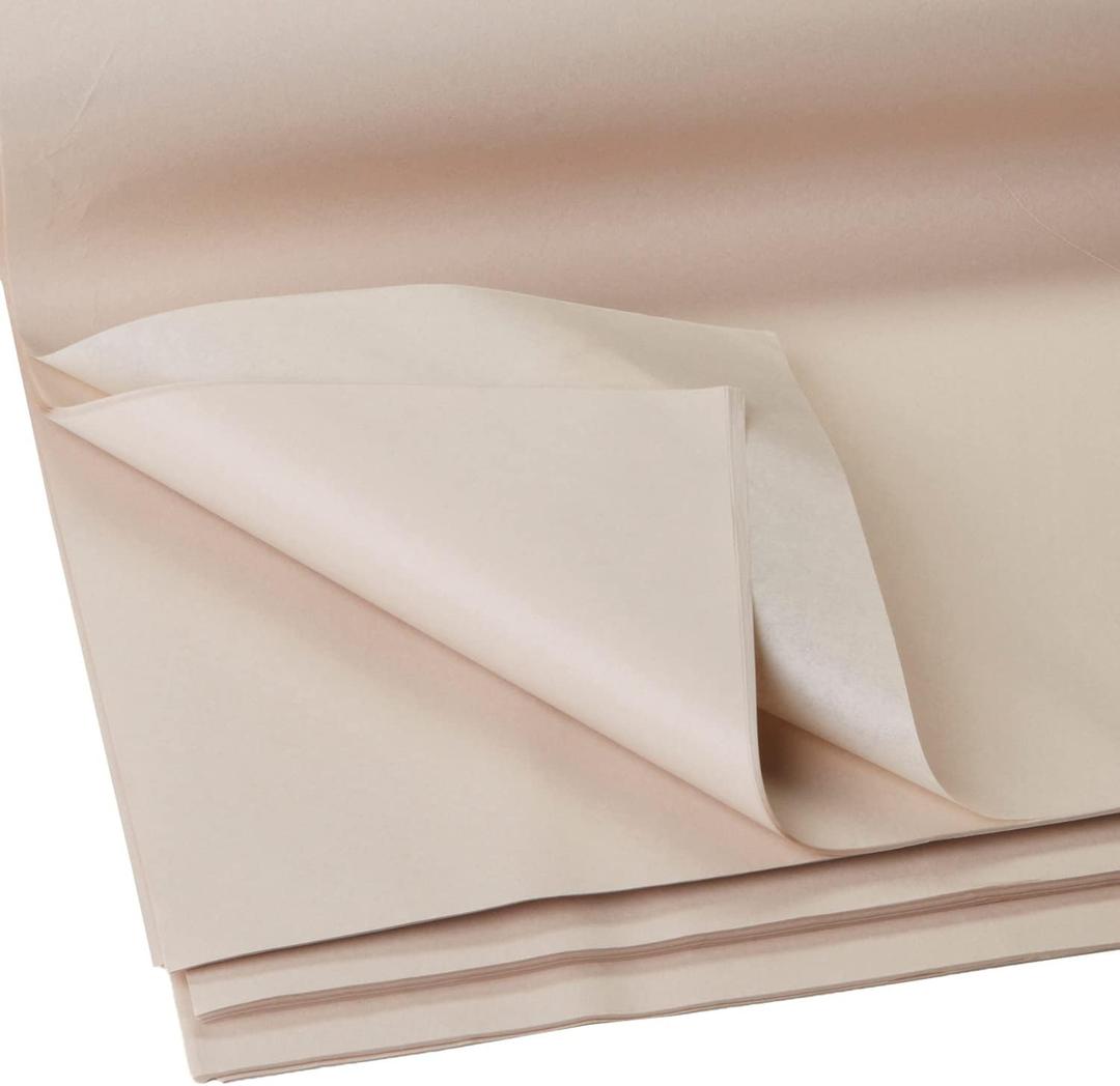 Jillson Roberts Bulk 480-Sheet Count 20" x 30" Recycled Tissue Paper, Natural