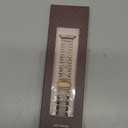 Wearlizer Compatible with Apple Watch Band 38/40/41/42mm Fashion Wristbands Womens, Stainless Steel + Resin Metal Replacement for iWatch Series 11 10 9 8 7 6 5 4 3 SE/Ultra 3 2 1-RoseGold/Colorful