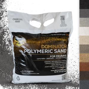 10 Pound Charcoal Gray DOMINATOR Polymeric Sand with Revolutionary Ceramic Flex Technology for Stabilizing Paver Joints/Gaps, 1/8 up to 4, Professional Grade Results