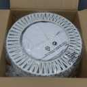 SineRise Rattan Ceiling Light Fixtures (12-Inch, LED Bulb Included), Hand-Woven Boho Flush Mount Ceiling Light, Rattan Chandelier for Hallway Kitchen Farmhouse Foyer Entryway Living Room(White) (Small)