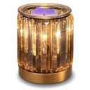 Melting Heater Electric Burning Wax Burner Electric Essential Oil Warmer Incense Wax Melt Warmer Night Light Aroma Decorative Lamp for Gifts & Decor(Golden)