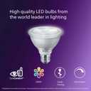 Philips LED 75W PAR30 2-Pack Ultra Definition Bright White (3000K) 850 Lumen (10.5W = 75W) Dimmable Flicker-Free Light Bulbs