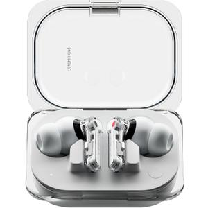 Nothing Ear (a) Wireless Earbuds, 45dB Hybrid Noise Cancelling Earbuds, Hi-Res Audio, Advanced Equaliser, Dual Connect, 6 Mics, 42.5H Playtime Ear Buds Wireless Bluetooth, White