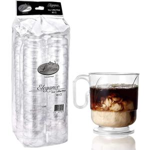 Lillian Signature Collection 40 Count Elegance Coffee Mug, 8-Ounce, Clear