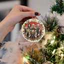 7 x Hail Santa - Heavy Metal Rock Band 2 - Emo Goth Rockstar - Christmas Ornaments - Christmas Decorations - 3.6 in Acrylic - Funny Gag Gifts - White Elephant - Stocking Stuffers