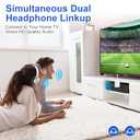 Premium Bluetooth 5.4 Transmitter, Airplane Wireless Adapter, Supports 2 AirPods/Headphones, Bluetooth Transmitter for TV, Airplane, Gym, with aptX Adaptive & Low Latency (Ivory)