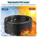 Kimbluth 16 Gauge 3 Conductor Wire SJTW Outdoor Extension Power Cable 20FT, 16/3 Wire Heavy Duty Pure Copper Electrical Wire for Lawn, Battery, Automotive, Outdoors