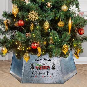 Small Christmas Tree Collar 26 Inch Diameter Base, Small Tree Collar for Artificial Trees, Christmas Truck Decorations