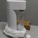 Woody Sparkling Water Maker - Silent Carbonated Water Machine Made of Renewable Wood Composite and 1L Water Bottle - Without CO2 Cylinder - Seltzer Maker Machine - Colour White