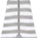 Burt's Bees Baby Infant Wearable Blanket, Organic Cotton Unisex Beekeeper - Medium Weight 1.5 TOG (Quilted Grey Rugby)