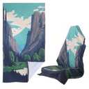 nbnhxnff Car seat Cover Towel Front Seats for Beach Swimming, Sports, Camping, Yoga, Sweating. car seat Towel Easy to Clean, Protect from Damage by Sweat, Pets, and Scratches (Valley, 1 Pcs)