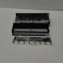 3-Pack Magnetic Spice Rack for Refrigerator - Heavy Duty Metal Kitchen Organizer with Hooks, Space-Saving Cabinet Storage, Rustproof & Easy to Clean