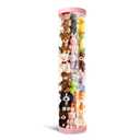 Stuffed Animal Storage Tube, Dust-Resistant 47x11 Inch Large Capacity Toy Storage Organizer with Zipper - Easy Assembly & Space Saving for Plush Toys, Ideal for Playrooms Living Rooms Bedrooms Pink