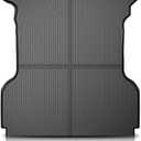 TPE Truck Mats, Compatible with Ford F150 2004-2014 with 5.5FT Bed, All Weather Full Cover Protection, Black Cargo Liner Interior Accessories