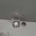 Olive Oil Dispenser Glass Bottle Cruet 18 oz with Stainless Steel lid and Vinegar Bottles for Kitchen Cooking Container set 1pcs (18oz, Metal Lid)