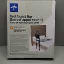 Medline Bed Assist Bar with Storage Pocket, Height Adjustable Bed Rail for Elderly Adults, Assistance for Getting In and Out of Bed at Home