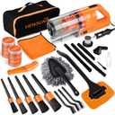 Viewsun Car Cleaning Kit, Orange 17pcs Car Interior Detailing Kit with High Power Handheld Vacuum, Detailing Brush Set, Windshield Cleaner, Cleaning Gel, Complete Auto Accessories for Women Men Teens