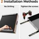 POKIPO 1 Pack Pull Out Drawer for Cabinet 14"W x 21"Deep, Metal Slide Out Drawers Fixed with Adhesive Nano Film, Roll Out Shelf Sliding Cabinet for Pots, Bathroom, Pantry, Under Sink, Black (1Pc)