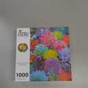 Cross & Glory  Gilded Dahlia Symphony  1000 Piece Jigsaw Puzzle for Adults | Vibrant Floral Mosaic Art Puzzle | Gold Foil Dahlia Artwork | Premium Ribbon-Cut Puzzle with Satin Finish