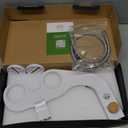 BIDETbidet Left/Right Reversible FRESH WATER Ultra-Slim Bidet Attachment, Switchable Left/Right Control with Dual Nozzles, Hinged Design, Non-Electric, Easy Install, Fits Most Toilets, Off-White