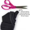 Comfort Cool CMC Thumb Brace Restriction Split for Arthritis & Tendinitis Relief | Breathable Neoprene with Supportive Thumb Strap - Black, Left Hand, Medium (7 to 8 inches) | NC79564