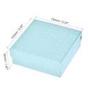 uxcell Centrifuge Tube Freezer Storage Box 81 Places Waterproof Cardboard Cryogenic Holder Rack for 1.8/2ml Microcentrifuge Tubes Vials Samples, 6in1 Set