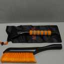 AstroAI 27" Snow Brush and Ice Scrapers for Car Windshield, Detachable Snow Scrapers with Ergonomic Foam Grip for Cars, Trucks, SUVs (Heavy Duty ABS, PVC Brush, Orange) (Small)