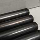 10 Pack 1/2 Inches x 14 Inches Black Malleable Steel Nipples Fitting, DIY Steampunk Industrial Vintage Style.