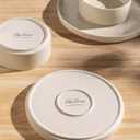 TheTerra Ceramic Dinnerware Set for 8, 24-Piece Plates and Bowls Set