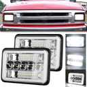 BESTZHEYU 4x6 LED Headlights Pair with Hi-Lo Beam DRL for Chevy S10 Blazer 1994 1995 1996 1997 Peterbilt Kenworth Freightinger Probe 4x6 Inch DOT LED Headlights 2PCS