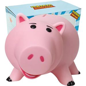 PHOCAS Hamm Piggy Bank Unbreakable Cute Pink Pig Money Bank Plastic Saving Coin Bank for Kids Christmas Birthday Gift