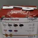 Homemate Heated Blanket Electric Throw - 50"x60" Heating Blanket Throw 1/2/4/6/8 Hours Auto-Off 10 Heat Levels Over-Heat Protection Luxury Faux Fur Sherpa ETL Certification, Grey