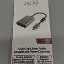 ZGear USB Type C to 3.5mm Audio Jack Charging Cable Adapter