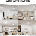 WKONCLDY 12Pack 3200lm LED Flush Mount Ceiling Light, Super Slim 12 inch Ceiling Light, 5000K LED Light for Bedroom, Living Room, Dining Room