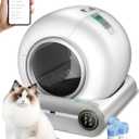 (2024) DuckSky Self Cleaning Cat Litter Box, Upgraded 65L+9L Extra Large Automatic Litter Box for Multiple Cats, Features Negative ion Sterilization and Deodorization, APP Control, Health Monitor