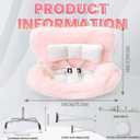 17cm Doll Clothes Set(NO Dolls),Car Seat for 10-17cm Dolls,Outfit Set with Hat & Overalls+Doll Car Seat Vent Clip with Seat Leg,Cute and Functional Accessories Suit+Chair(Black Clothes+Green Dress)