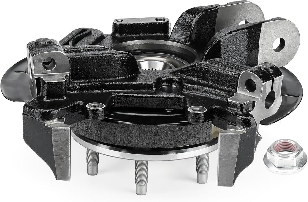 Rear Left Steering Knuckle & Wheel Bearing Hub Assembly for 2002 2003 2004 2005 Ford Explorer Mercury Mountaineer, 698-013 698013 516008 GRW259 LK001, Driver Side, w/5-Lug, Without Traction Control