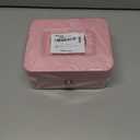Kyodoled Medium Cash Box with Money Tray,Small Safe Lock Box with Key, Drawer,7.87"x 6.30"x 3.54" Pink