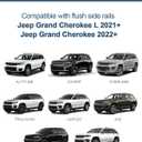 Roof Rack Cross Bars Compatible with 2021-2026 Jeep Grand Cherokee L 3-Row and 2022 2023 2024 2025 2026 Grand Cherokee WL 2-Row,All-Metal Aluminum Crossbar Luggage Racks Roof Rails Rooftop