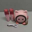 Mini Karaoke Machine Toy for Kids, Portable Karaoke Machine with 2 Wireless Microphone for 4,5,6,7,8,9,10,11,12+ Years Old Christmas Birthday Gifts Girls Boys (Pink)