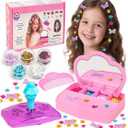 WooWee Hair Gem Stamper Kit, Sparkling Hair Jewels Styling Tool for Girls, Creative DIY Hair Art Crafts with Glitter Sequins, Birthday Party Gifts Toys for Girls Ages 3-12 Years Old