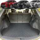 Cargo Mat for 2023-2026 Lexus RX350 RX350H RX450H RX500H Trunk Mat and Rear Backrest Mat Cargo Liners All Weather Anti-Slip