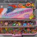 18500+ Bracelet Making Kit Rubber Band, 26 Colors Rubberband Bracelet Kit with 3 Layer Container Includes Glow-in-The-Dark Rubber Bands, Birthday Gifts Easter Stocking Stuffers for Girls 8-12(Pink)