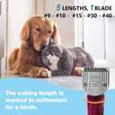 Pet Dog 5 in 1 Adjustable Standard Grooming Replacement Blade Compatible with Wahl Arco, Bravura,Chromado,Creativa,Figura,Motion,Bellissima and Li+ Pro Clippers (3 pcs)